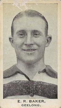 1932 Godfrey Phillips Tobacco Victorian League & Association Footballers #9 Edward Baker Front